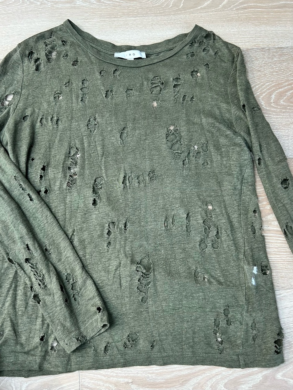 IRO Olive Green Knit Pullover